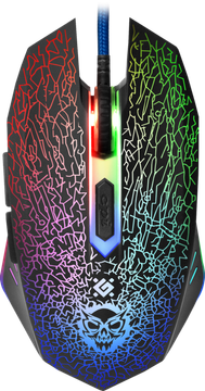 Defender Shock GM-110L (52110) LED crni gaming miš + gaming podloga