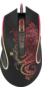 Defender Venom GM-640L 3200DPI (52640) RGB crni gaming miš