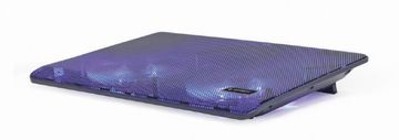 Gembird NBS-2F15-05 LED rashladni stalak za laptop, USB, do 15", plavi LED ventilator, crni