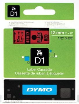 Dymo 45017 (S0720570) 12 mm x 7 m crno-crvene, etikete