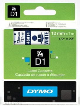 Dymo 45014 (S0720540) 12 mm x 7 m plavo-bijele, etikete