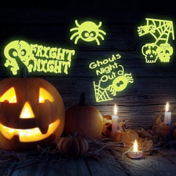 Family Fluorescentne naljepnice 20 komada - Noć vještica, 2 reda