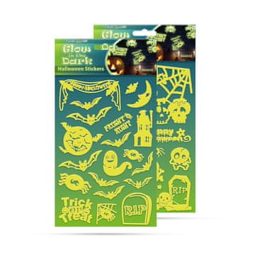 Family Fluorescentne naljepnice 20 komada - Noć vještica, 2 reda