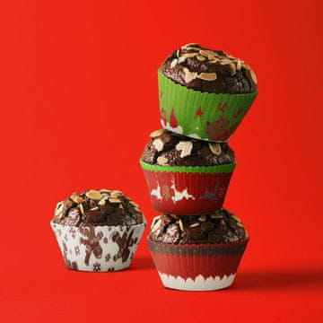 Family Set papira za božićne muffine, 100 komada