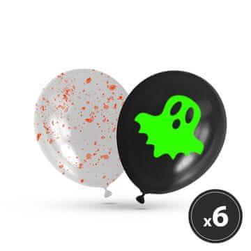 Family Set balona za Noć vještica - fosforescentni - 6 komada