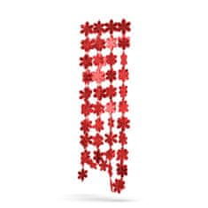 Family Božićna ukrasna vrpca - pahuljica - 2,7 m - crvena