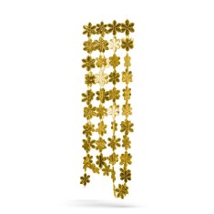 Family Božićna ukrasna vrpca - pahuljica - 2,7 m - zlatna