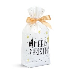 Family Poklon vrećice (3 vrste) Djed Mraz - 5 kom s mašnom