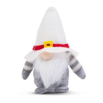 Family Božićni skandinavski vilenjak s bijelim šeširom - 10 x 9 x 15 cm