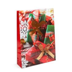 Family Božićne poklon vrećice XL - papirnate - 330 x 102 x 457 mm - 4 reda / kom.