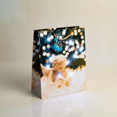 Family Božićna poklon vrećica L s LED anđeoskim svjetlima 178 x 102 x 228 mm - 4 reda / kom.