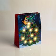 Family Božićna poklon vrećica L s LED anđeoskim svjetlima 178 x 102 x 228 mm - 4 reda / kom.