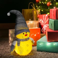 Family Božićni snjegović s LED diodama - 35 cm - 3 x AA s toplim svjetlom