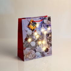 Family Božićna poklon vrećica L s LED anđeoskim svjetlima 178 x 102 x 228 mm - 4 reda / kom.