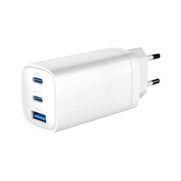 Gembird TA-UC-PDQC65-01-W 65W GaN USB PD brzi punjač bijeli