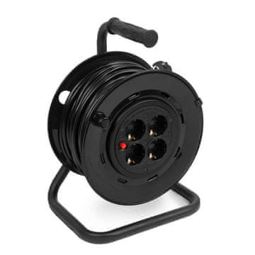 Delight kabel od 25 m na kolutu s metalnim držačem - 4x 250V - 25 m - produžetak 3x1,5