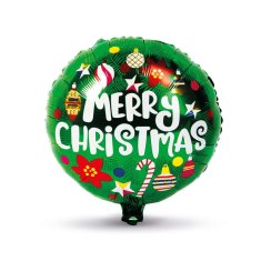 Family 3D božićni balon - aluminijska folija - Sretan Božić - 45 cm