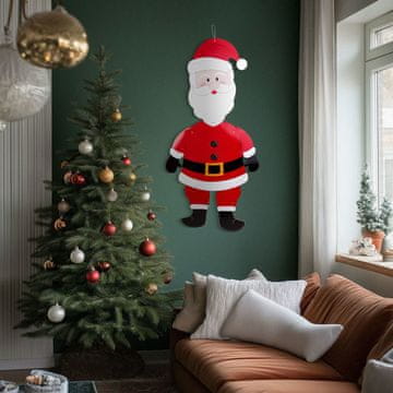 Family Božićni ukras - Djed Mraz - kartonski - 90 cm zidni ukras