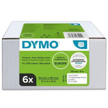 Dymo 2093092 LW 101mm x 54mm bijelo pakiranje 6 x 220 papirnatih etiketa