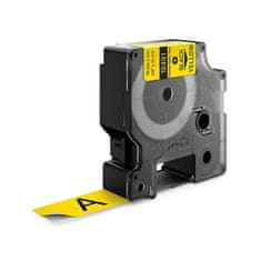 Dymo 18491 RHINO fleksibilni najlon crna na žutoj podlozi 19 mm x 3,5 m