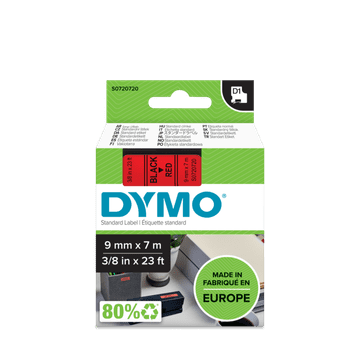 Dymo 40917 (S0720720) D1 crna na crvenoj 9mm x 7m, za naljepnice
