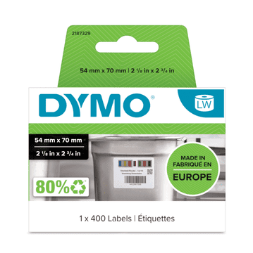 Dymo 2187329 papirnate etikete 70 mm x 54 mm, bijele, kontrolne, za hranu, 1 x 400 komada