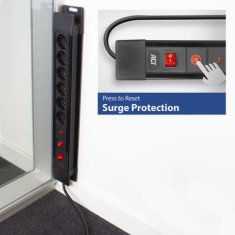 ACT AC2450 produžni kabel sa 6 utičnica i zaštitom od prenapona