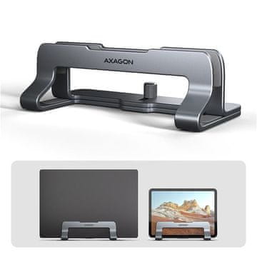 AXAGON AXAGON STND-VG vertikalni stalak za laptope i tablete sivi do 17"