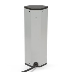 Delight 20484 4 x 250V, 16A, 2 x USB 1,5m produžni kabel 4DIN 1,5 m aluminijski crni