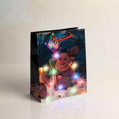 Family Božićna poklon vrećica L s LED anđeoskim svjetlima 178 x 102 x 228 mm - 4 reda / kom.