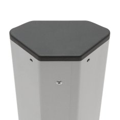 Delight 20484 4 x 250V, 16A, 2 x USB 1,5m produžni kabel 4DIN 1,5 m aluminijski crni