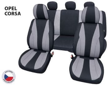 Cappa Navlake za auto Perfetto TM Opel Corsa crna/siva