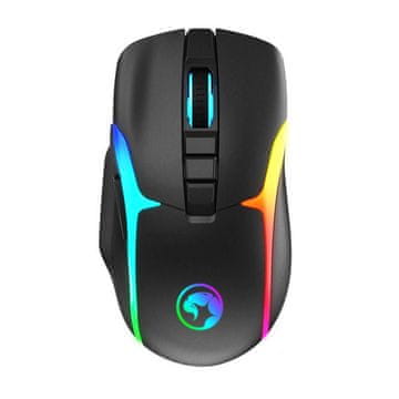 Marvo M729W RGB crni bežični miš