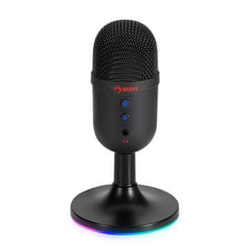 Marvo MIC-06 USB crni mikrofon za igranje/streaming