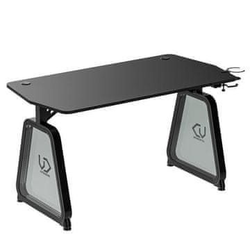 Ultradesk igraći stol BOOSTER, 136x70,5 cm, 75 cm, RGB rasvjeta, držač za piće i slušalice