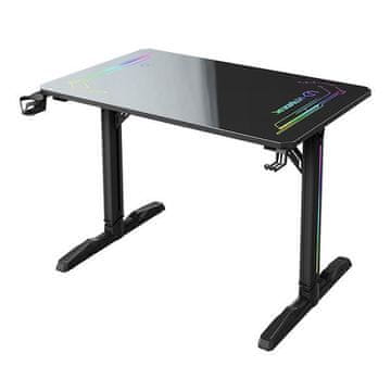 Ultradesk stol za igranje FREEZE V2, 109x69 cm, 75 cm RGB kontroler, držač za piće i slušalice
