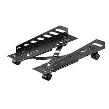 Ultradesk CRITTER podni stalak za računalo, crni, metalni na kotačima