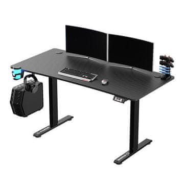 Ultradesk stol za igranje LEVEL V2, 140x68cm, 72-117cm, električno podesiva visina