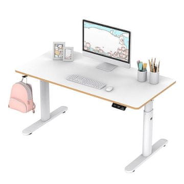 Ultradesk PULSAR dječji radni stol, električno podesiva visina, 120X60 cm, 55-81 cm bijela
