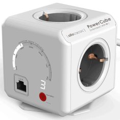 Allocacoc PowerCube 9710/DEEXWF sivi Prošireni Wifi mrežni razdjelnik 4DIN 1,5 m