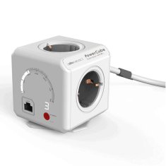 Allocacoc PowerCube 9710/DEEXWF sivi Prošireni Wifi mrežni razdjelnik 4DIN 1,5 m