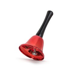 Family Božićno zvono s ručkom (125 mm) crveno