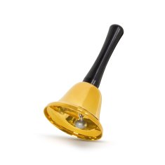 Family Božićno zvono s ručkom (125 mm) zlatno