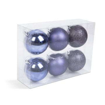 Family Set ukrasa za božićno drvce - ljubičasti - 6 dijelova