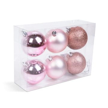 Family Set ukrasa za božićno drvce - šampanjsko zlatni - 6 dijelova