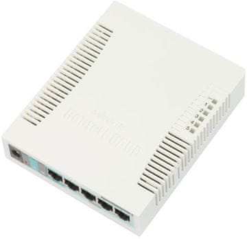 Mikrotik RouterBoard RB260GS 5port Gigabit 1port GbE SFP Switch 5xport,5xGigabit,1xSFP CSS106-5G-1S