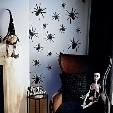 Family Noć vještica - set pauka - samoljepljivi - crni - 30 komada / pakiranje