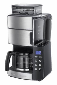 Russell Hobbs Grind & Brew automatski aparat za kavu s vrčem od staklene posude 1,25 l svježe mljevene kave 25610-56