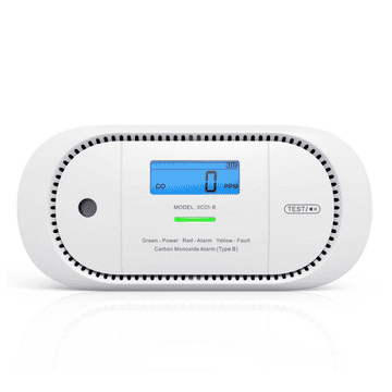 X-Sense XC01-R – CO alarm s jasnim zaslonom i glasnim upozorenjem (ZASXS00167WEU)