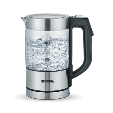 Severin WK 3458 0,5l mini stakleni električni kuhalo za vodu s digitalnim zaslonom